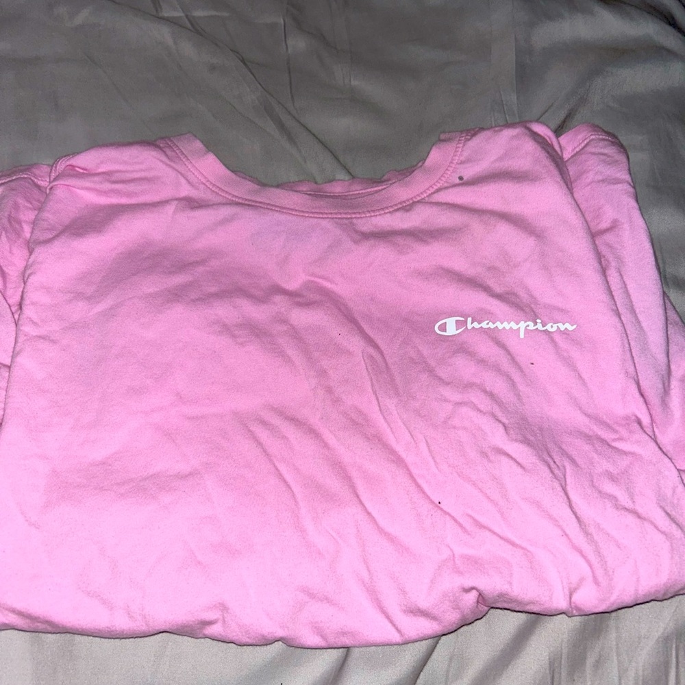 champion pink top size large